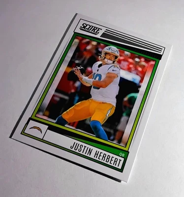JUSTIN HERBERT * 2022 Panini Score Football #136 - Ducks 🦆/ Chargers ⚡️ - Image 1 of 2