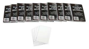 (10) Packs of BCW Brand Trading Card Divider Cards(100 Dividers Total)