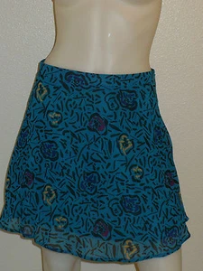 NUEVA FALDA DE GASA PLISADA FLORAL FLORAL FLUIDA FOREVER 21 RETRO BOHO PEQUEÑA - Imagen 1 de 4