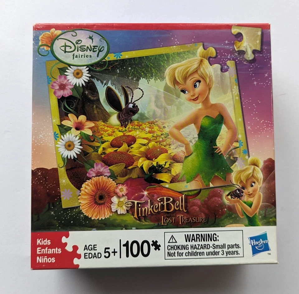 Disney Fairies Tinkerbell Lost Treasure Puzzle 100 piezas Edades 5+ Hasbro Foto 1 de 4