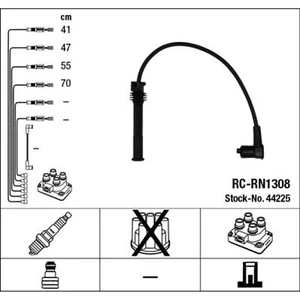 NGK Ignition Cable Kit RC-RN1308 NGK44225 - Premium Quality - Perfect Fit - Picture 1 of 2