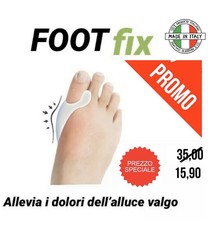 ALLUCE VALGO Foot Fix tutore silicone FOOTFIX 2x conf anallergico