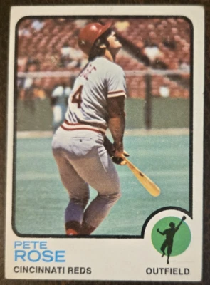 Pete Rose 1973 Topps #130 Ex Foto 1 de 2