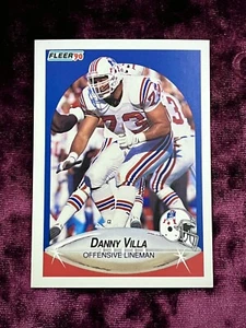 Danny Villa 1990 Fleer RC #329 Patriots Rookie Jersey Arizona State ASU Legends - Picture 1 of 2