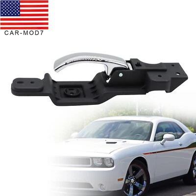 Front Driver left Interior Door Handle For 2008-2014 Dodge Challenger Chrome Foto 1 de 4