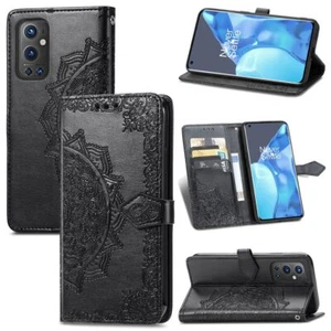Custodia Cellulare Protettiva per OnePlus 9 Pro Flip Cover Astuccio Bumper Nero - Foto 1 di 8