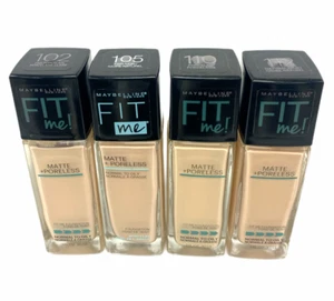 Maybelline Fit Me Foundation Matte + Poreless (1oz/30mL) YOU PICK! - Picture 1 of 44