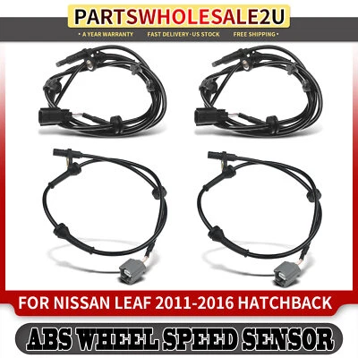 4x Front & Rear ABS Wheel Speed Sensor for Nissan Leaf 2011 2012-2016 Hatchback - Image 1 of 4