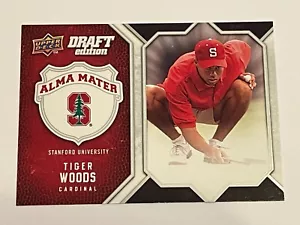 2009-10 UD Draft Edition Basketball Alma Mater - Tiger Woods - Stanford Cardinal - Picture 1 of 2