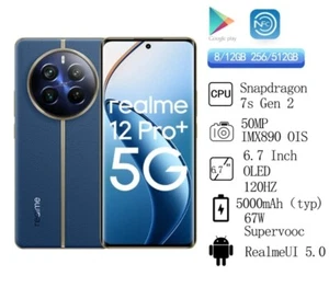 Realme 12 Pro Plus 5G 12GB | 512GB Submarine Blue Brand New Sealed Unlocked - Afbeelding 1 van 2