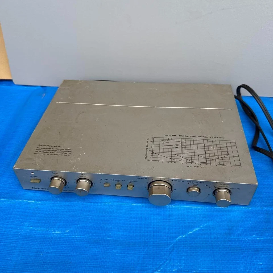 Technics SU-C01 Silver Preamplifier Vintage From Japan - Image 1 of 4
