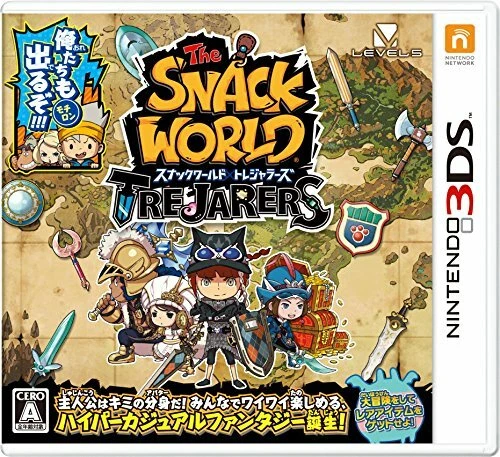 Nintendo 3ds Snack World Trejarers Japan IMPORT Japanese Game