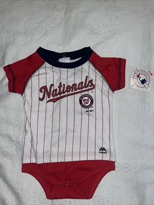 Body bateador base blanco recién nacido e infante de los Nacionales de Washington talla 24 meses  Foto 1 de 4