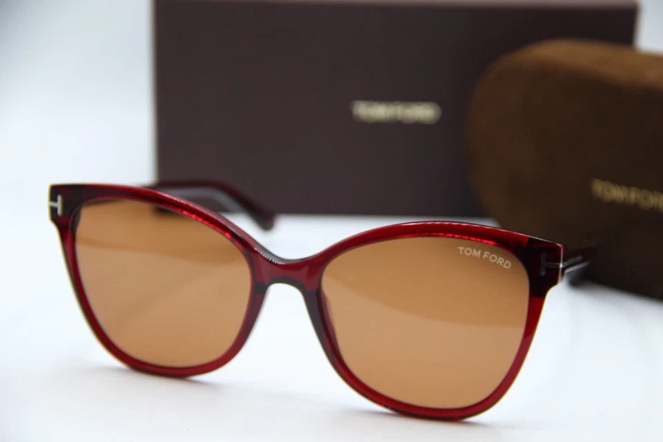 全新 TOM FORD ANI TF844 68E 水晶勃艮第正品设计师太阳镜 58-18 — 第 1/4 张图片