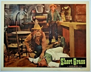 1950 Short Grass, Rod Cameron, Johnny Mack Brown vtg movie lobby card, western - Picture 1 of 1