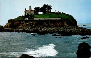 LIGHT HOUSE Crescent City, California CA Postcard - Picture 1 of 2