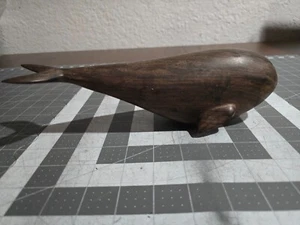 Handgeschnitzte Wal Figur Skulptur Maritim Ozean Strand Küste - Bild 1 von 8