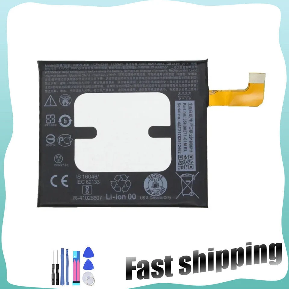 Nueva batería HTC B2PZC100 para Sprint HTC U11 2PZC5 2PZC500 HTC Ocean 601HT U11 Foto 1 de 4