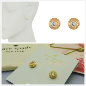 Neu Kate Spade elegante Rand Gold klare Kristall Ohrstecker wbru7872 authentisch - Bild 1 von 4