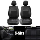 Car 5 Seat Cover Cushion Pad Full Set Pu Leather Fits Volkswagen Jetta 2008-2023