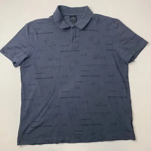 Womens ARMANI EXCHANGE Polo Shirt / T-shirt / Grey / Large - Picture 1 of 7