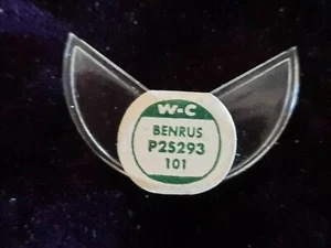 BENRUS CRYSTAL - PIE SHAPED RARE (GLASS) "Pac Man" P2S293 - Imagen 1 de 1
