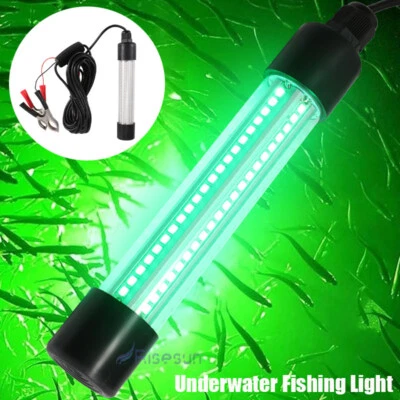 90000000LM 126 LED Green Underwater Submersible Fishing Light Night Crappie Lamp - Image 1 of 4