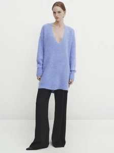 MASSIMO Dutti STRICK WOLL/KASCHMIR Pullover blau Gr. XS-S/34-36 wie NEU  - Bild 1 von 3