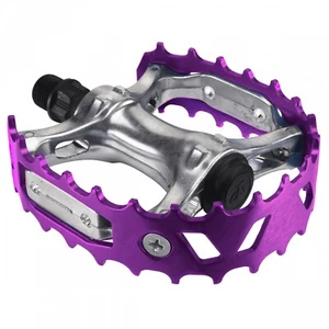 SE RACING BMX BEAR TRAP PEDALS 9/16 FOR 3 PC CRANKS PURPLE BMX sold in Pairs - Picture 1 of 1