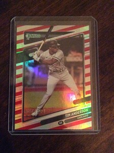 2021 Donruss Tim Anderson Red Stripes #ed 134/2021 Chicago White Sox 