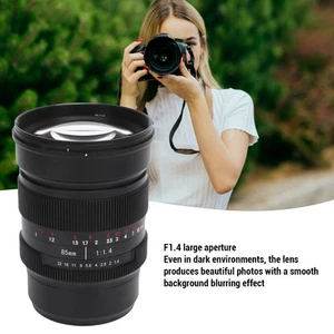 85mm F1.4 Large Aperture Full Frame Manual Focus Fixed Lens Metal Frame PLM - Picture 1 of 12