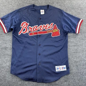 Camiseta de béisbol de los Atlanta Braves para hombre grande azul MLB de béisbol hecha en EE. UU. - Imagen 1 de 11