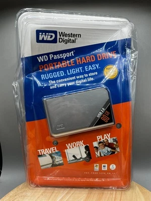 NEW Western Digital WD Passport Portable Hard Drive 80GB USB 2.0 - Image 1 of 4