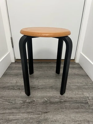 MCM Alvar Aalto Style Stool Bentwood Legs End Table Seat Stand Midcentury Danish - Image 1 of 4