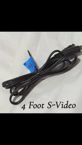 4' Ft S-Video Male to Male Cable 4 Pin SVideo SVHS HDTV VCR  - Picture 1 of 1