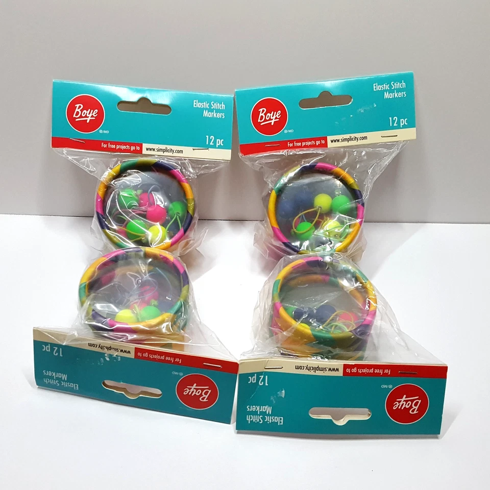 Boye 3402041001W Stitch Marker Elastic 12pc