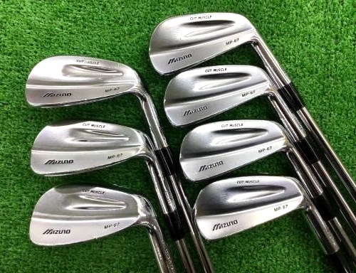 Mizuno MP-67 Iron Set 4-PW 7pcs Dynamic Gold S200 Steel Shaft Used Japan - Image 1 of 4