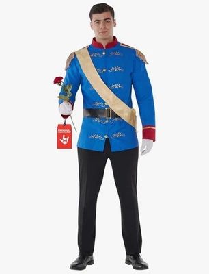 Hombre Príncipe Encantador Disfraz L Adulto Cuento de Hadas Halloween Conjunto Cenicienta Foto 1 de 4