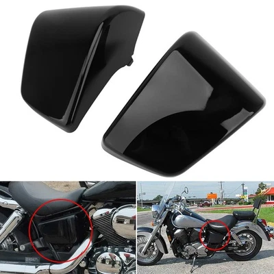 Black Battery Side Fairing Covers For Honda Shadow ACE 750 VT750C 1997-2003 - Изображение 1 из 4