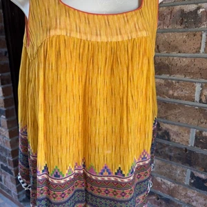 Tanvi Kedia Damen mehrfarbig Azteken-Design Bluse Top Größe Medium - Bild 1 von 10