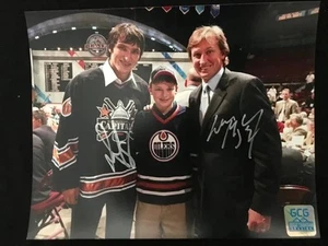 SIGNIERTES Alexander Ovechkin & Wayne Gretzky 8x10 Foto mit GCG Sticker HANDSIGNIERT - Bild 1 von 3