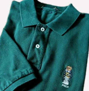 POLO RALPH LAUREN camicia vestibilità classica polo orsetto ricamato preppy calcio uomo XL - Foto 1 di 12