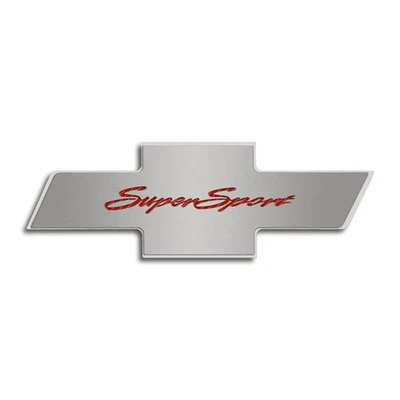 Insignia de capucha verde fibra C incrustación 'Super Sport' para Camaro 2010-2015 [se adapta a almohadilla OEM] Foto 1 de 3