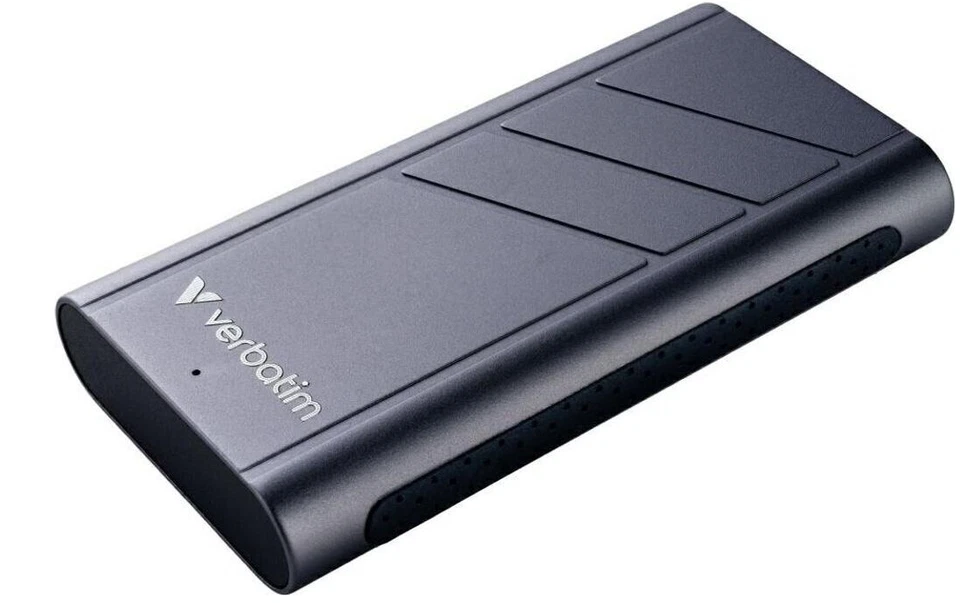 Verbatim TurboMetal SSD 1TB externe SSD Festplatte USB-C/ USB4.0 #32021 grau - Bild 1 von 1