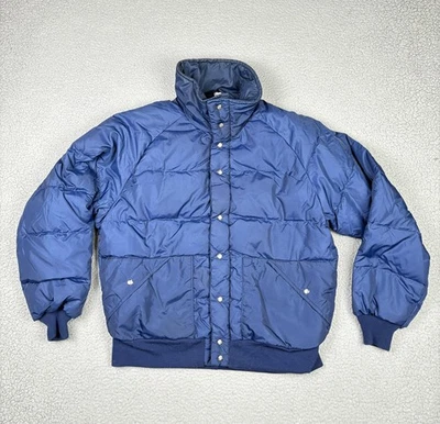 Vintage Alpine Designs Jacket Mens Medium Down Puffer USA Made Winter 80s Warm - Image 1 of 4
