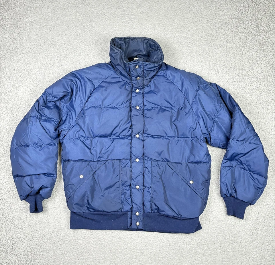 Vintage Alpine Designs Jacket Mens Medium Down Puffer USA Made Winter 80s Warm - Image 1 of 4