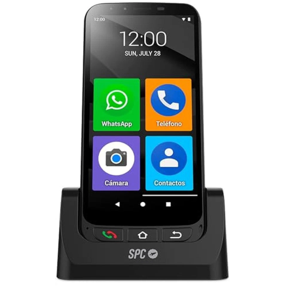 SPC Zeus 4G Pro Coque | Smartphone Anziani Icone Grandi Pulsante SOS Configu
