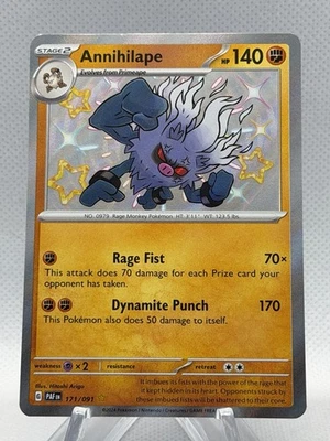 Annihilape - 171/091 - Baby Shiny - Paldean Fates - English - Pokemon Card (NM)  - Image 1 of 2