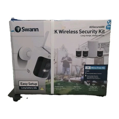 Swann AllSecure600 8 Channel Wireless NVR Security System - White (SWNVK-600SD3) - Image 1 of 3