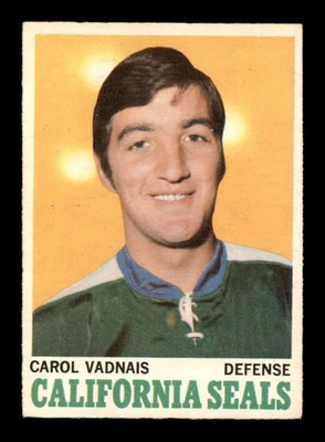 1970 O-Pee-Chee #70 Carol Vadnais   EX/EX+ X3568422 - Image 1 of 3